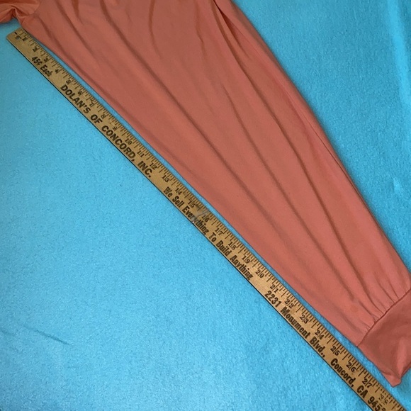 ANY BODY joggers lightweight elastic waistband drawstring coral NEW size M - Picture 12 of 14